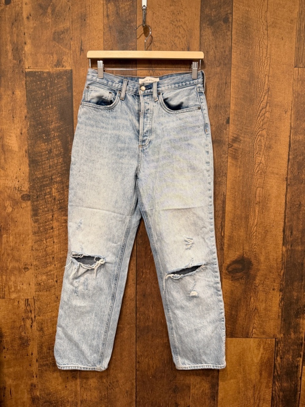 Denim Forum Light Blue the Joni high rise loose 28L size 26